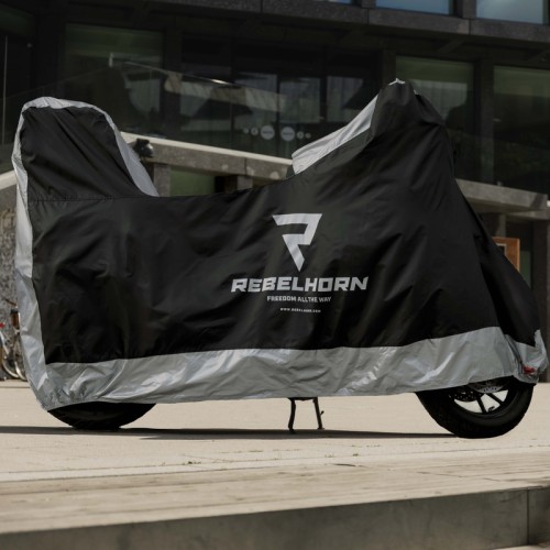 Rebelhorn Cover II hátsó dobozhoz motortakaró fekete/ezüst
