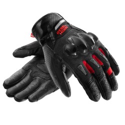 Rebelhorn Defender motoros kesztyű fekete/piros