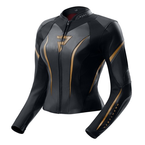 Rebelhorn Diva st gold női bőrdzseki fekete Rebelhorn Diva st gold női bőrdzseki fekete