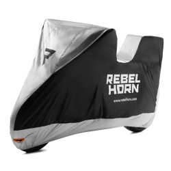 Rebelhorn Shelter hátsó dobozhoz motortakaró fekete/ezüst Rebelhorn Shelter hátsó dobozhoz motortakaró fekete/ezüst