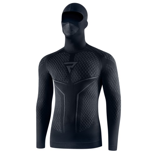 Rebelhorn Therm II 2 az 1-ben shirt with balaklava fekete/szürke